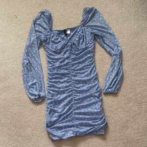 H&M Blue Floral Mini Dress
